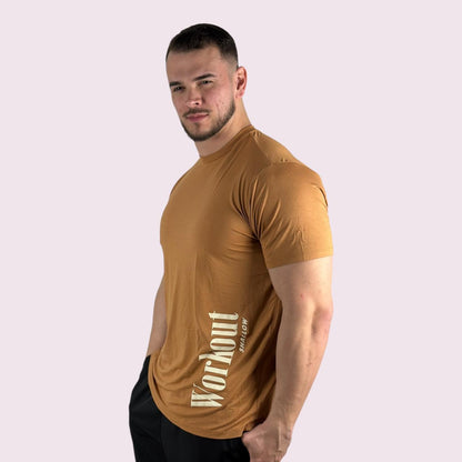 Camiseta Manga Curta Workout Shallow Terracota Unissex