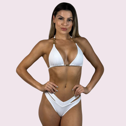 Biquíni Caribe Dots Branco