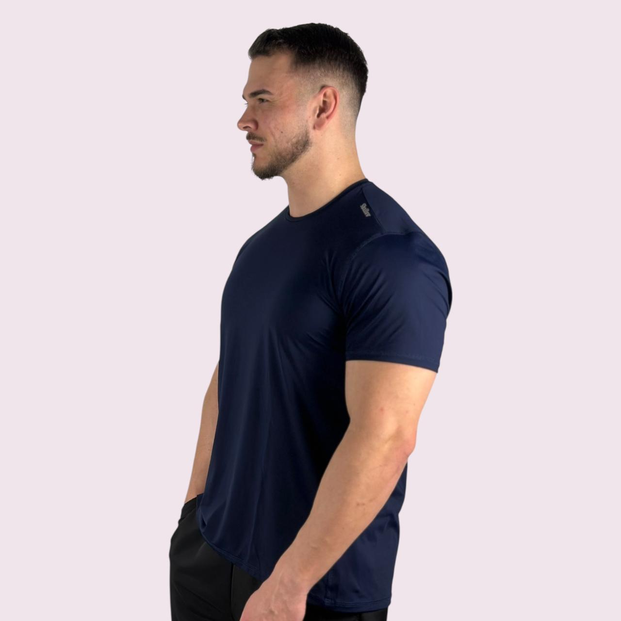 Camiseta Manga Curta Masculina Flow Marinho