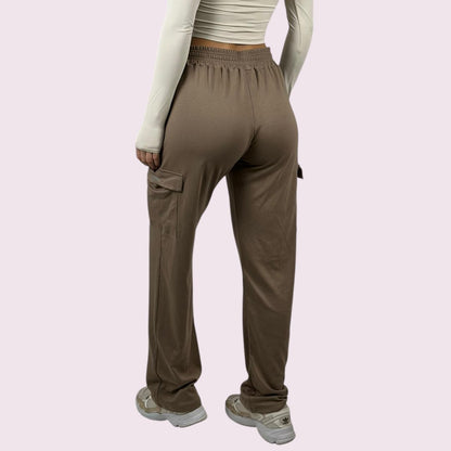 Calça Wide Moletom Caramelo Unissex