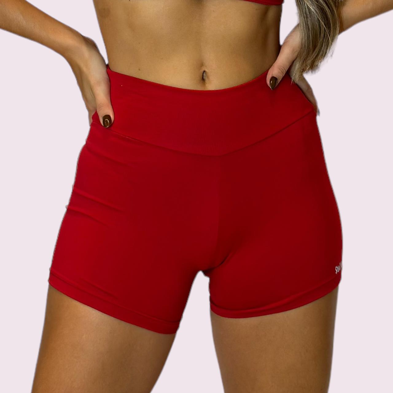 Shortinho Empina Bumbum Suplex Vermelho