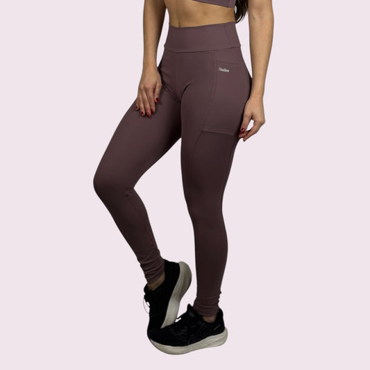 Legging com Bolso Suplex Cacau