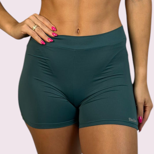 Shorts Elastic Empina Bumbum Suplex Verde