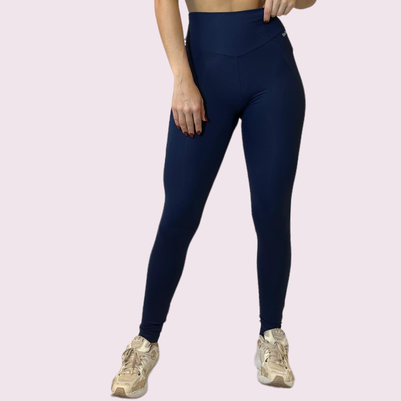 Legging Recortes Suplex Marinho