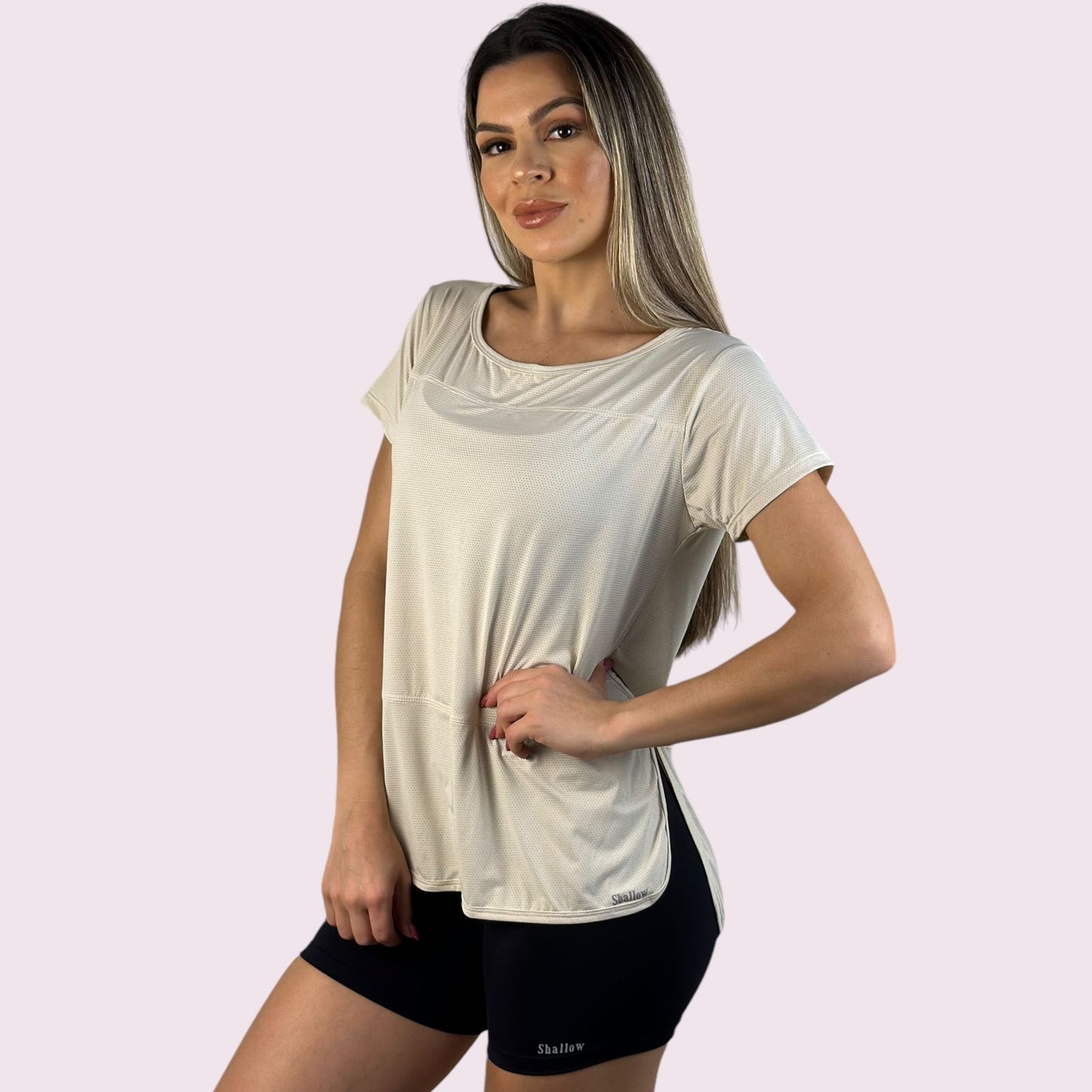 Camiseta Josi Dry Fit Off White