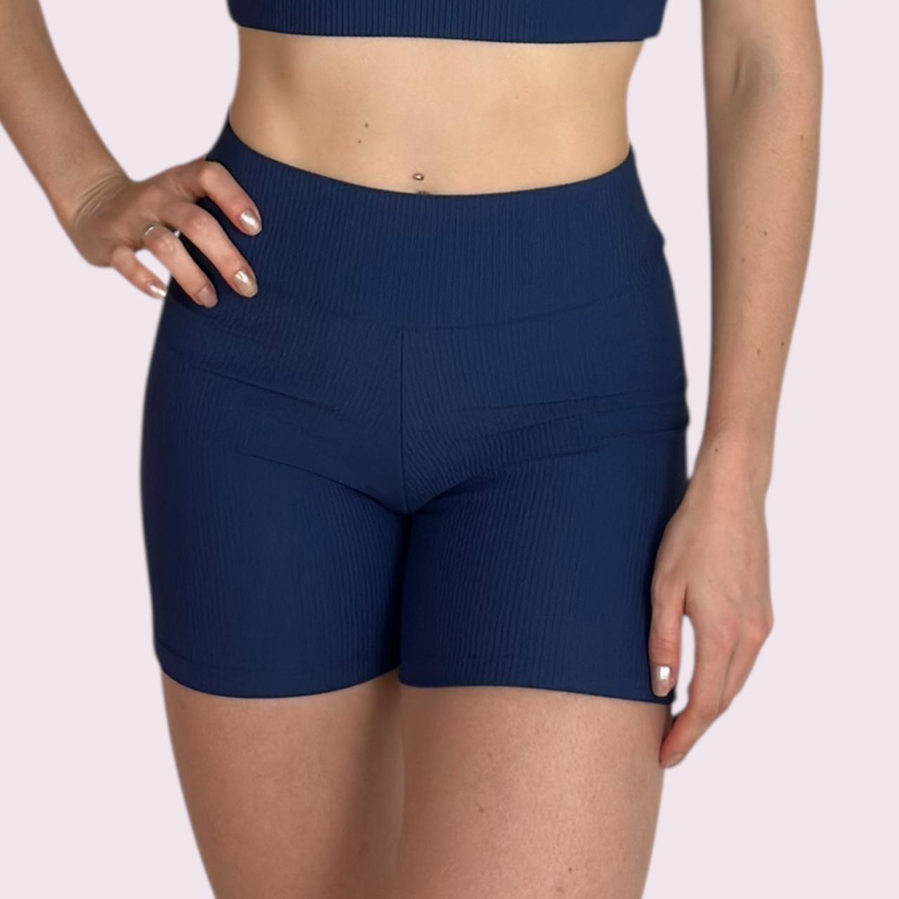 Shorts Cós V Cotelê Marinho