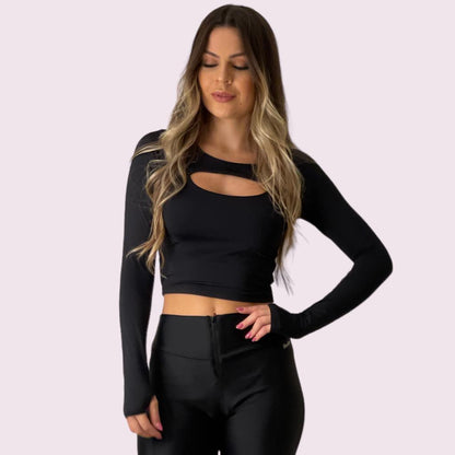 Cropped Mariana Preto