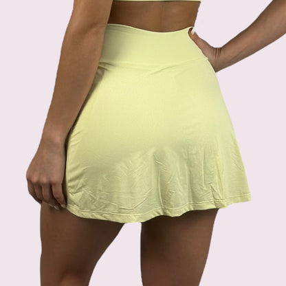 Shorts Saia Dani Dry Fit Amarelo Candy