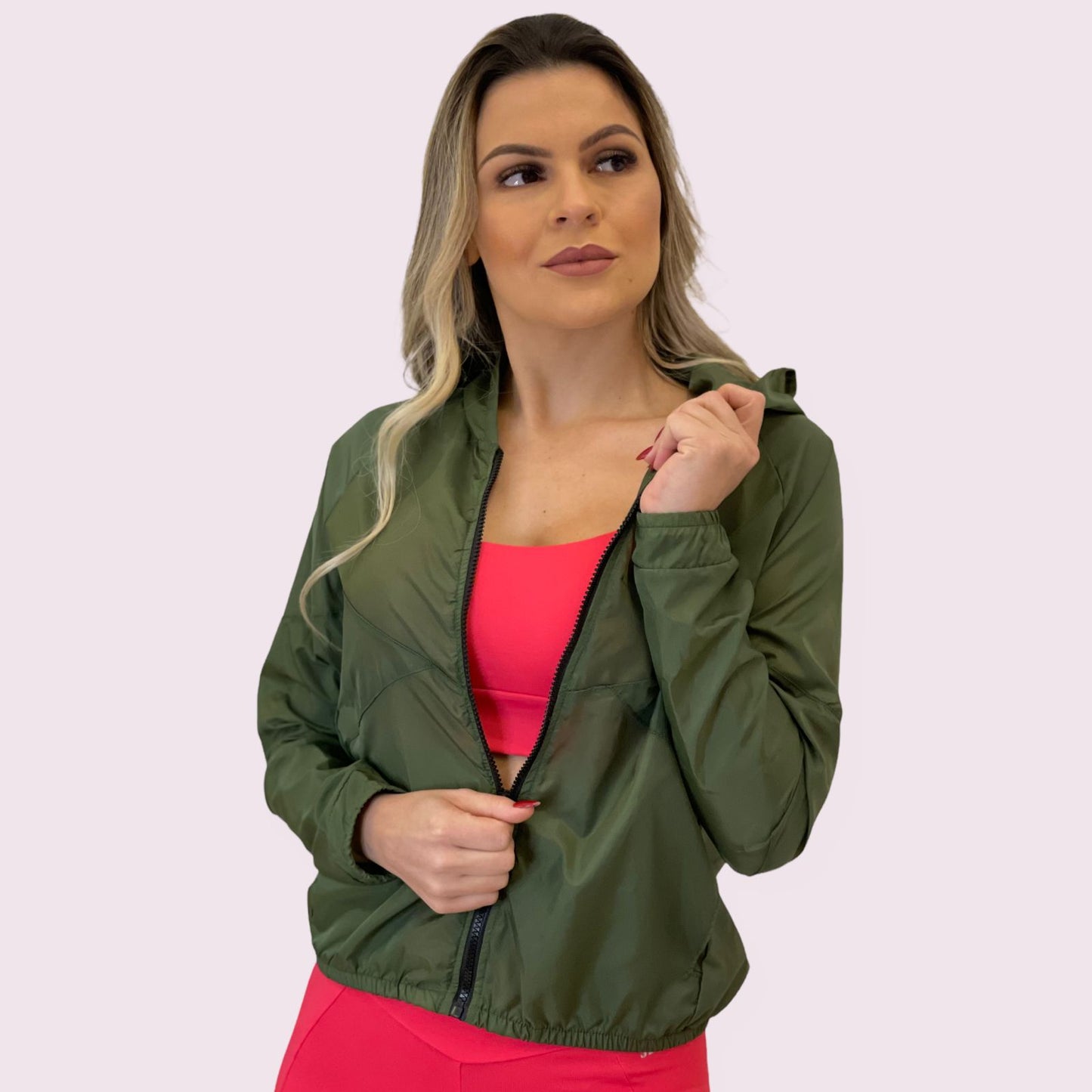 Corta Vento Verde Militar