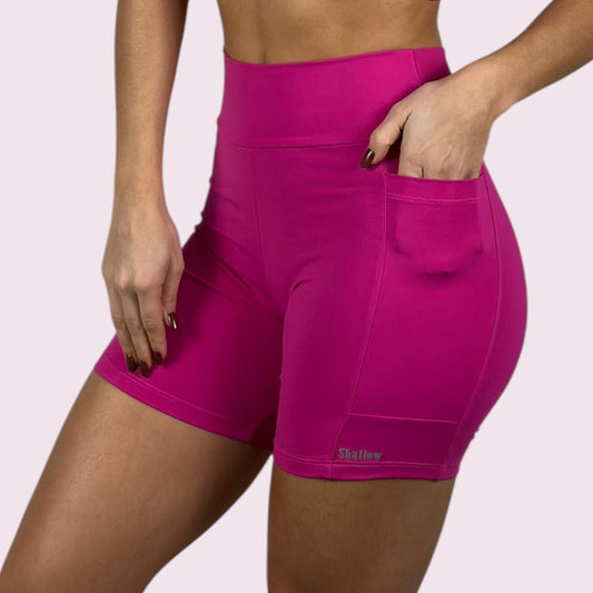 Bermuda com Bolso Suplex Magenta