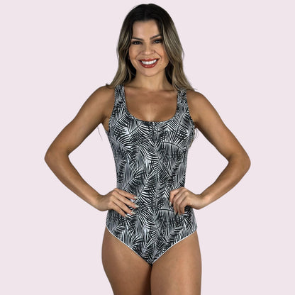 Maio Santa Mônica Estampa Preta e Branco