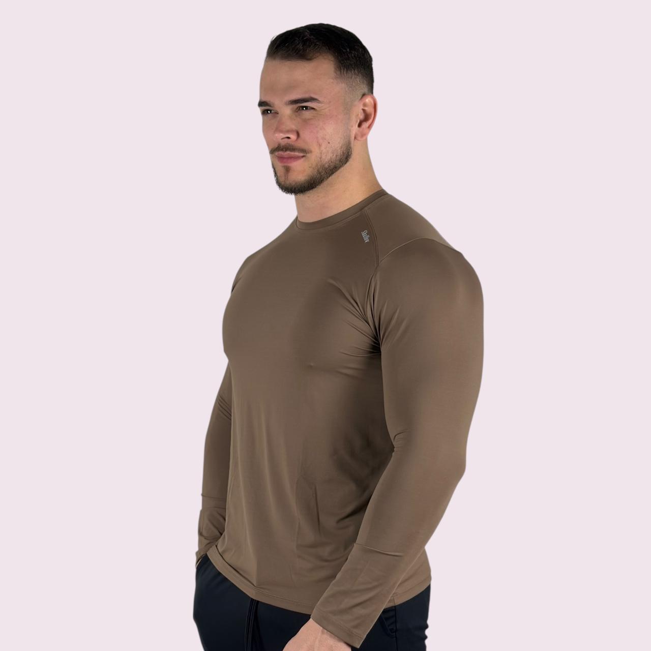 Camiseta Manga Longa Masculina Flow Coffee