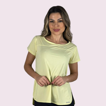 Camiseta Josi Dry Fit Amarelo Candy