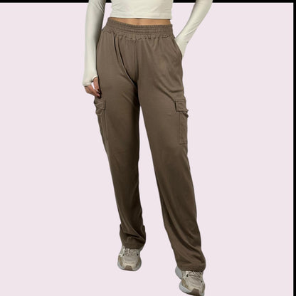 Calça Wide Moletom Caramelo Unissex