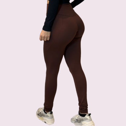 Legging Recortes Térmica Coffee