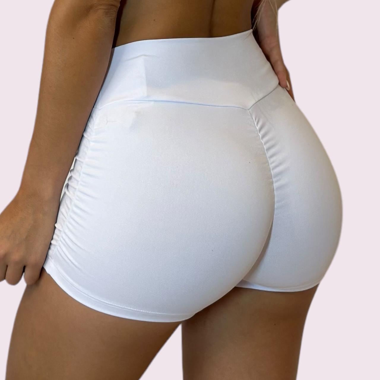 Shortinho Jhulia Empina Bumbum Suplex Branco