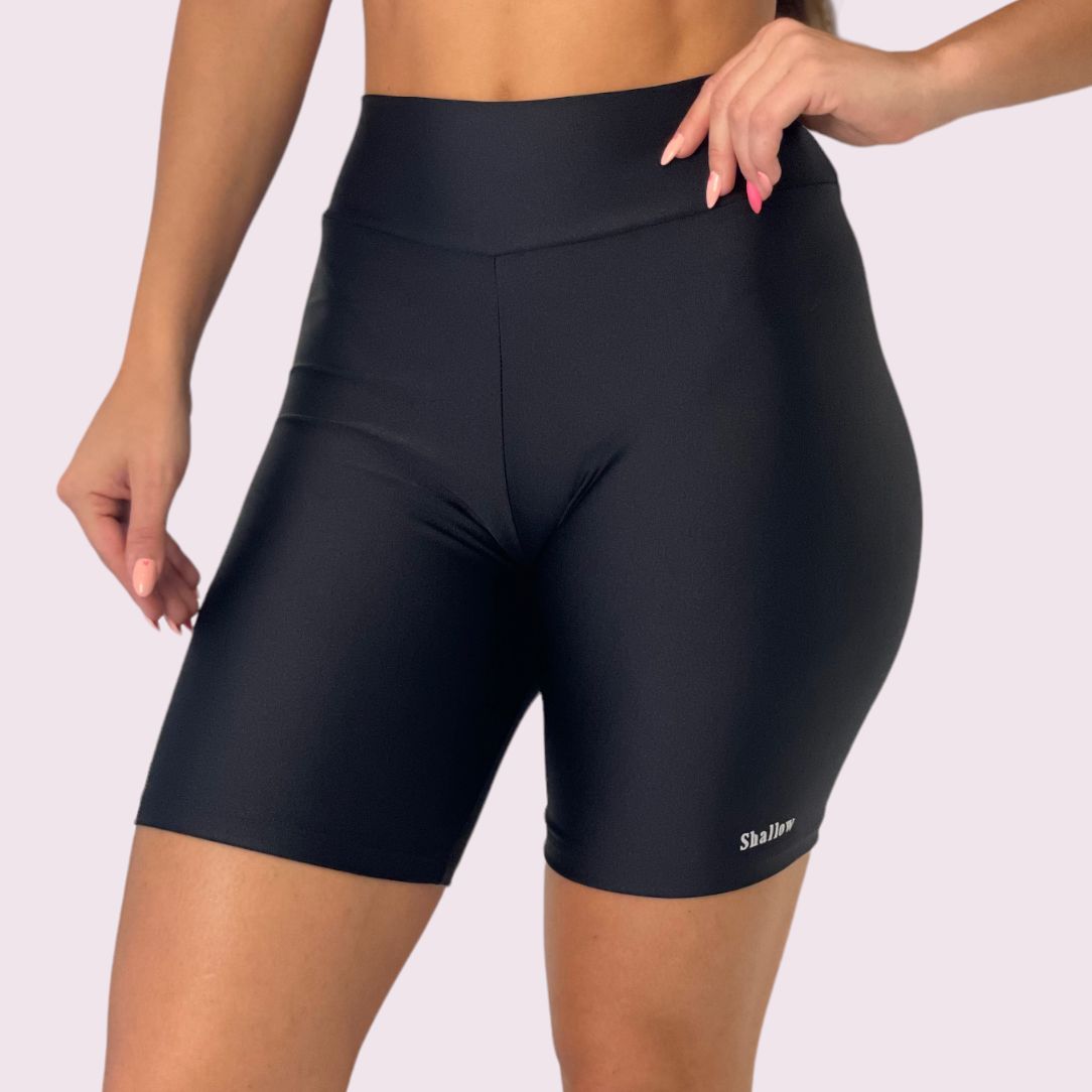 Bermuda Cós V Metalizado Preto