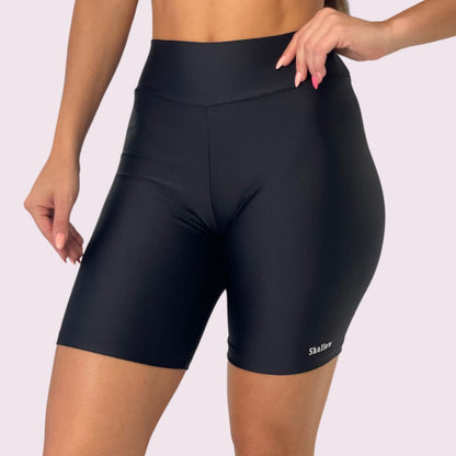 Bermuda Cós V Metalizado Preto