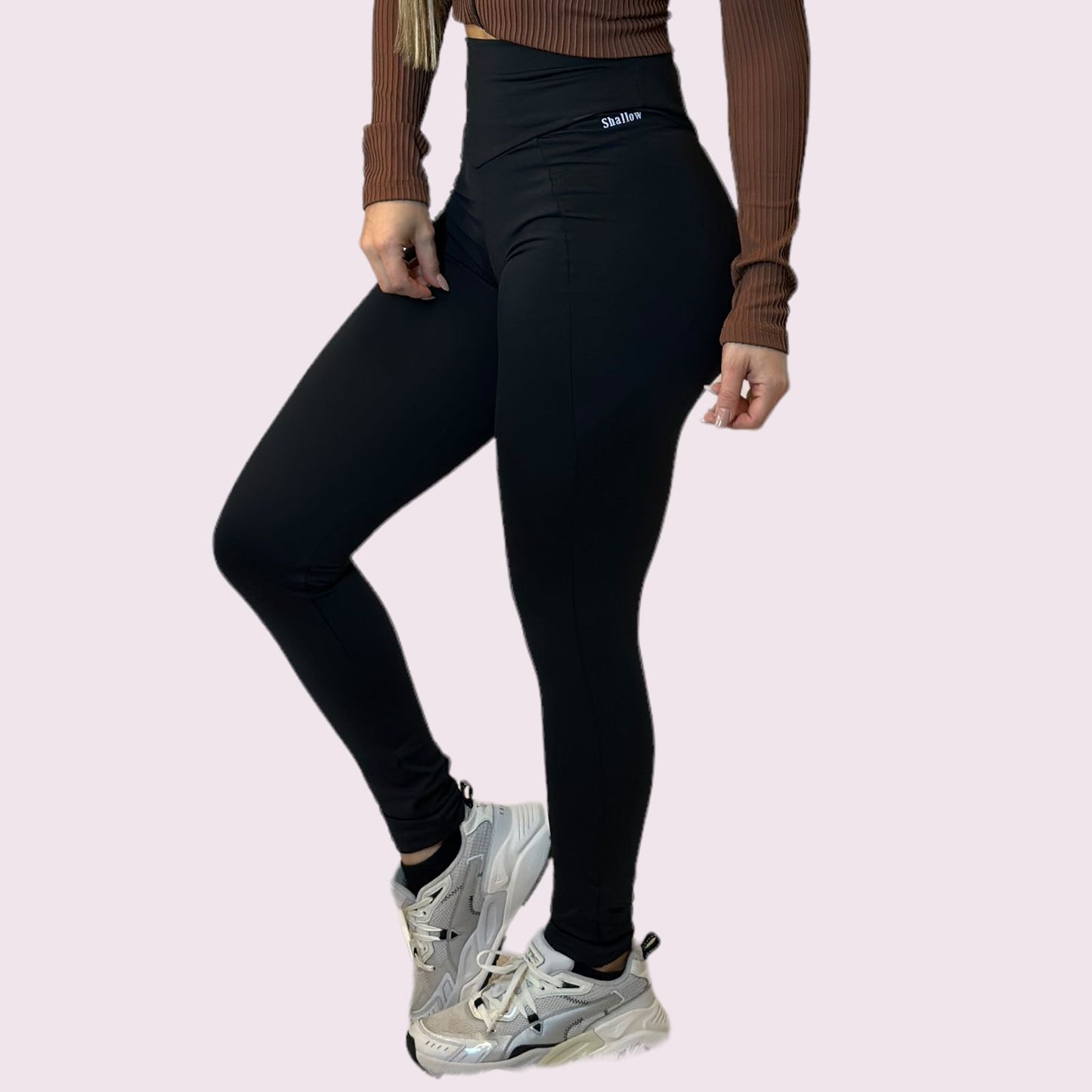 Legging Recortes Térmica Preta