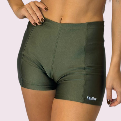 Shorts Comfy Metalizado Verde