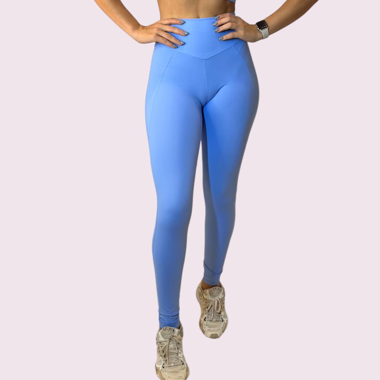 Legging Recortes Suplex Azul Candy