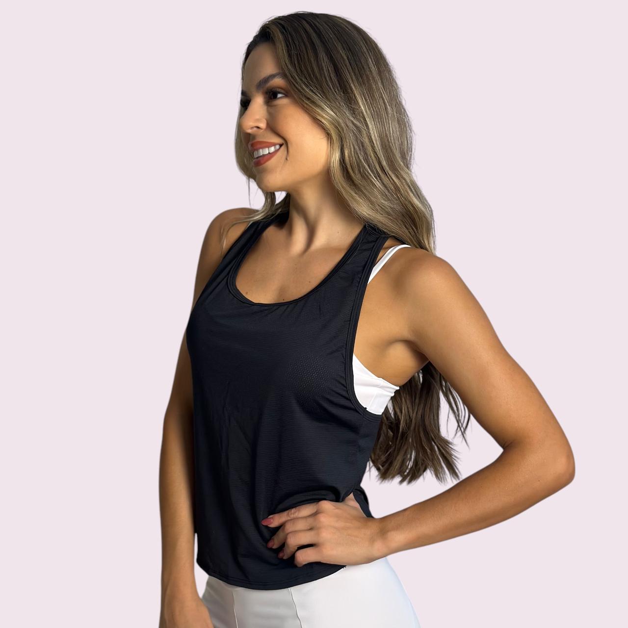 Regata Valentina Dry Fit Preto