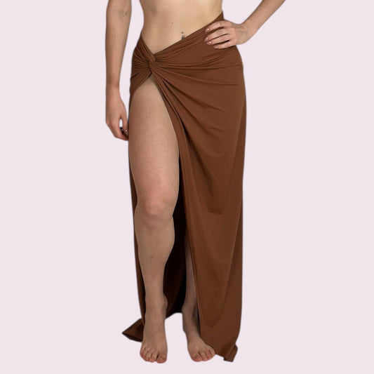 Saia de Praia Nó Terracota