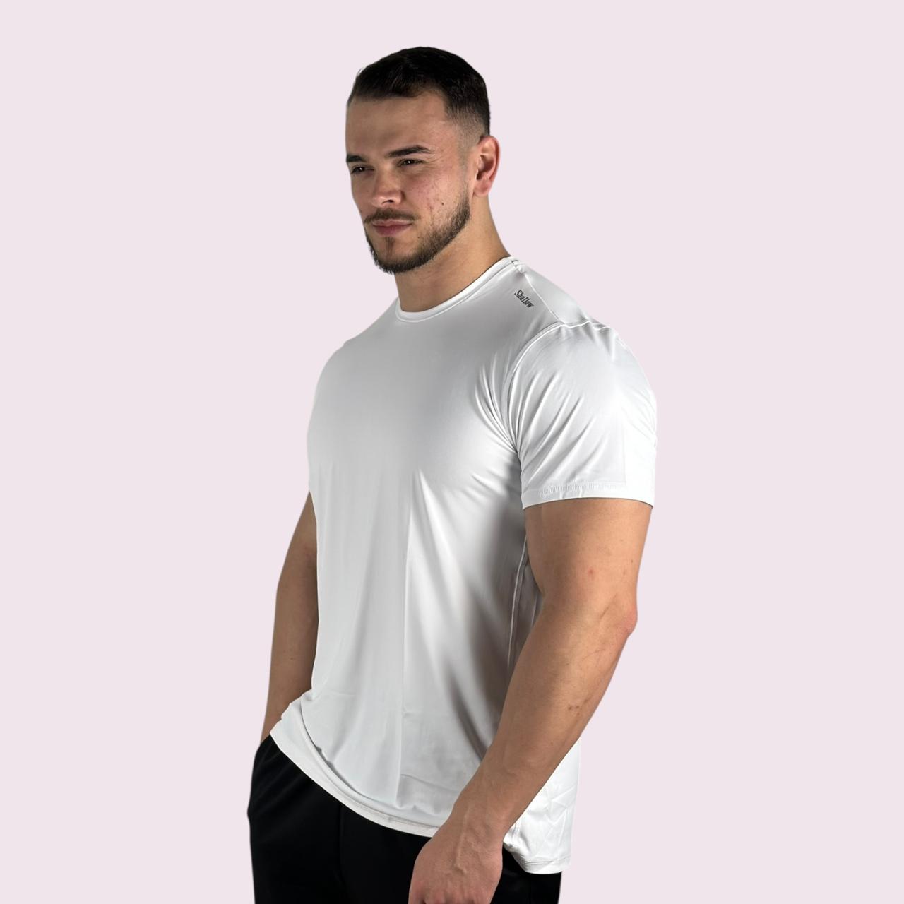 Camiseta Manga Curta Masculina Flow Branca