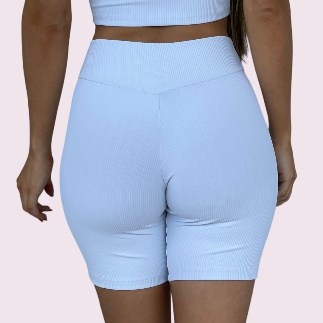 Bermuda Cós V Cotelê Branco