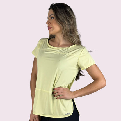 Camiseta Josi Dry Fit Amarelo Candy