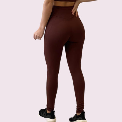 Legging Recortes Suplex Coffee