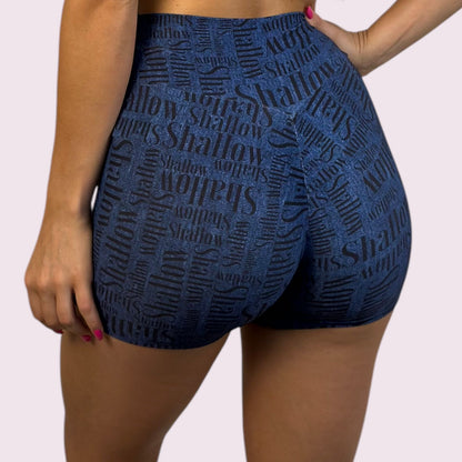 Shortinho Empina Bumbum Estampa Shallow Marinho