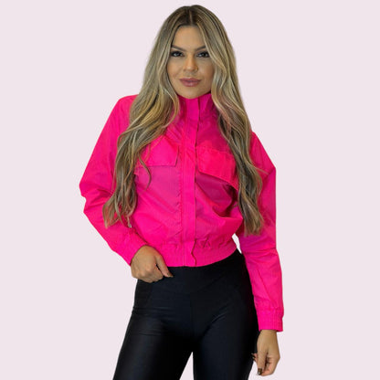 Corta Vento Tai Pink Neon