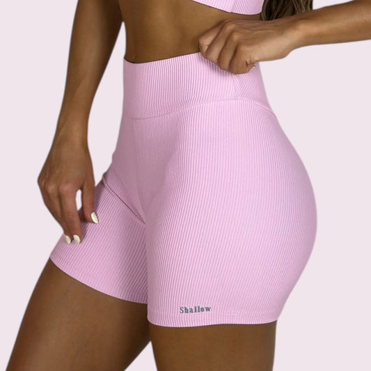 Shorts Cós V Cotelê Rosa Candy