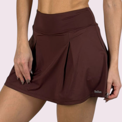 Shorts Saia Lela Suplex Coffee