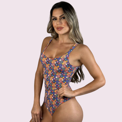 Maiô Lara Estampa Farm