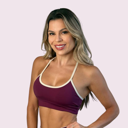 Top Lari Malbec com Off White