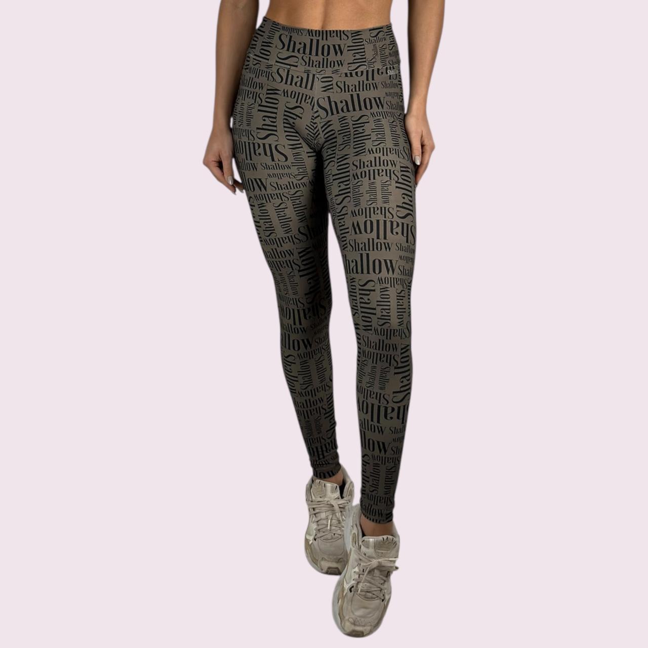 Legging Empina Bumbum Estampa Shallow Verde Militar