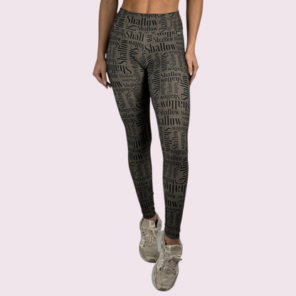 Legging Empina Bumbum Estampa Shallow Verde Militar