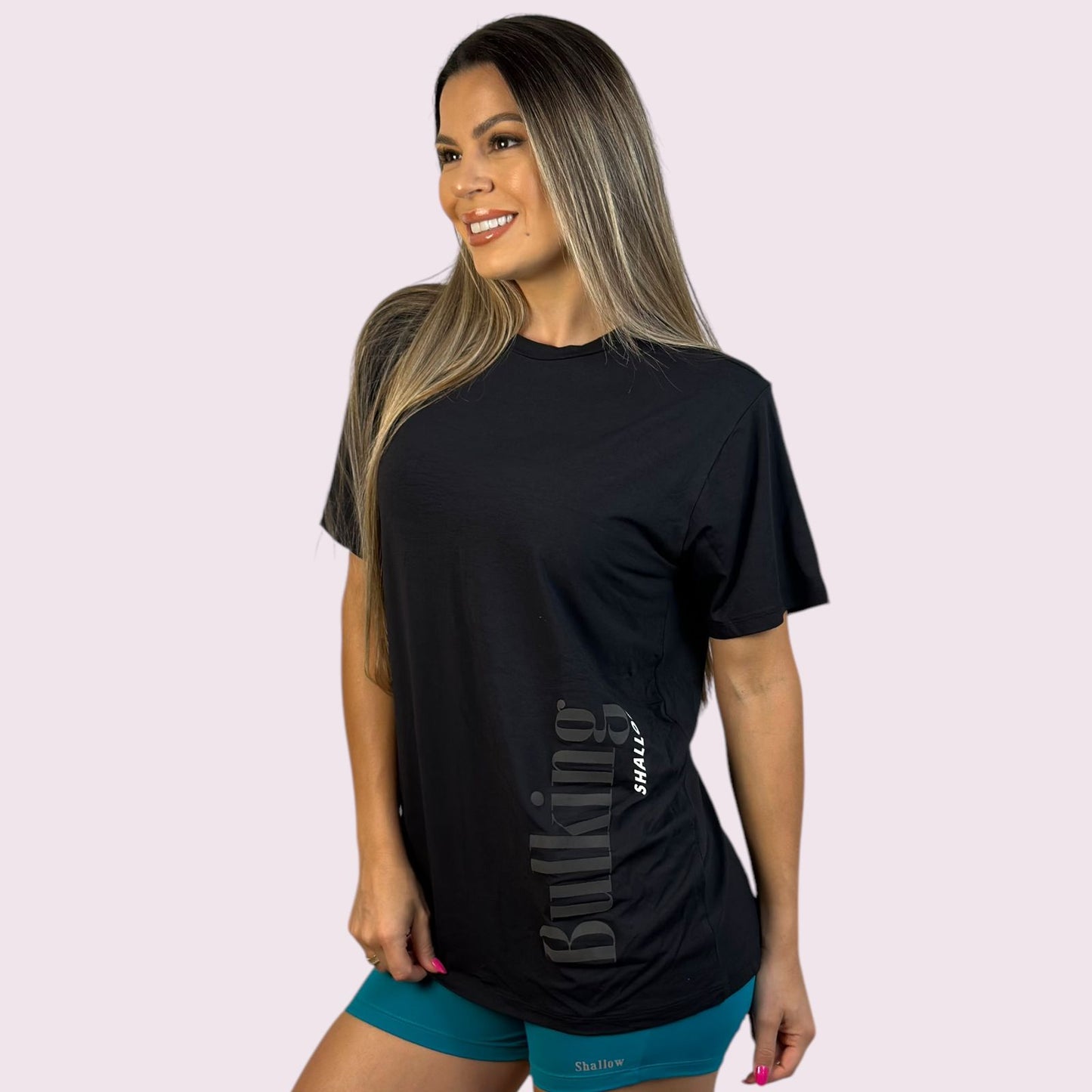 Camiseta Manga Curta Bulking Shallow Preta Unissex