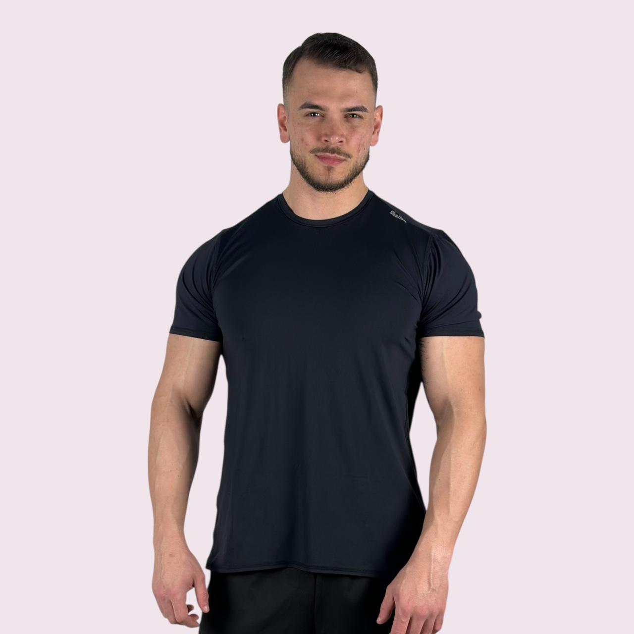 Camiseta Manga Curta Masculina Flow Preta