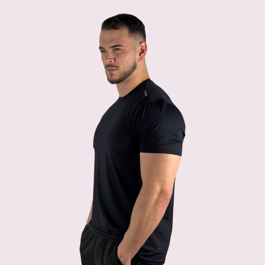 Camiseta Manga Curta Masculina Flow Preta