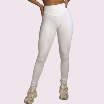 Legging Recortes Suplex Branco