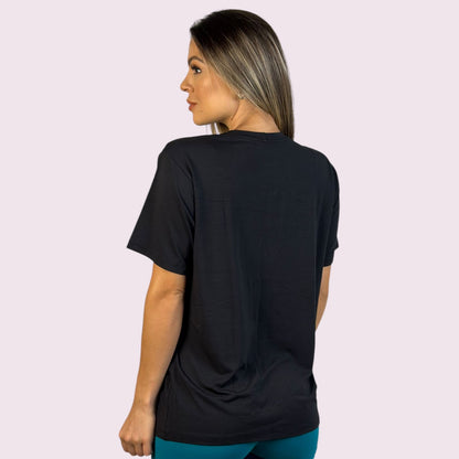 Camiseta Manga Curta Cutting Shallow Preta Unissex