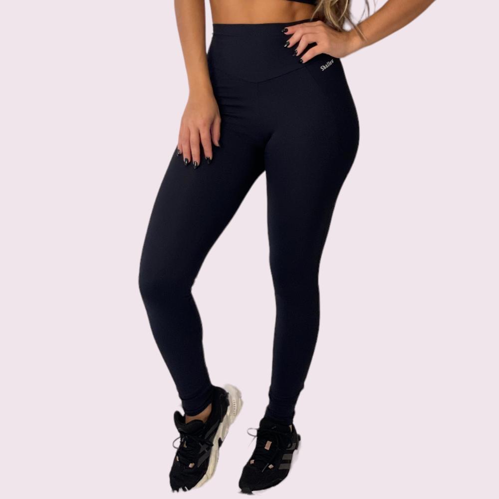 Legging Recortes Suplex Preto