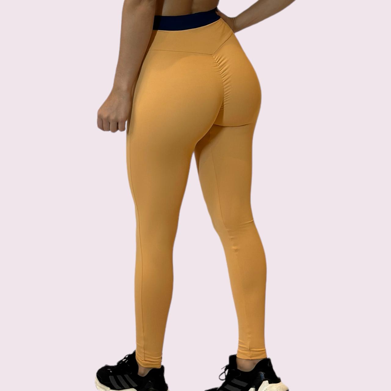 Legging Empina Bumbum Peach com Marinho
