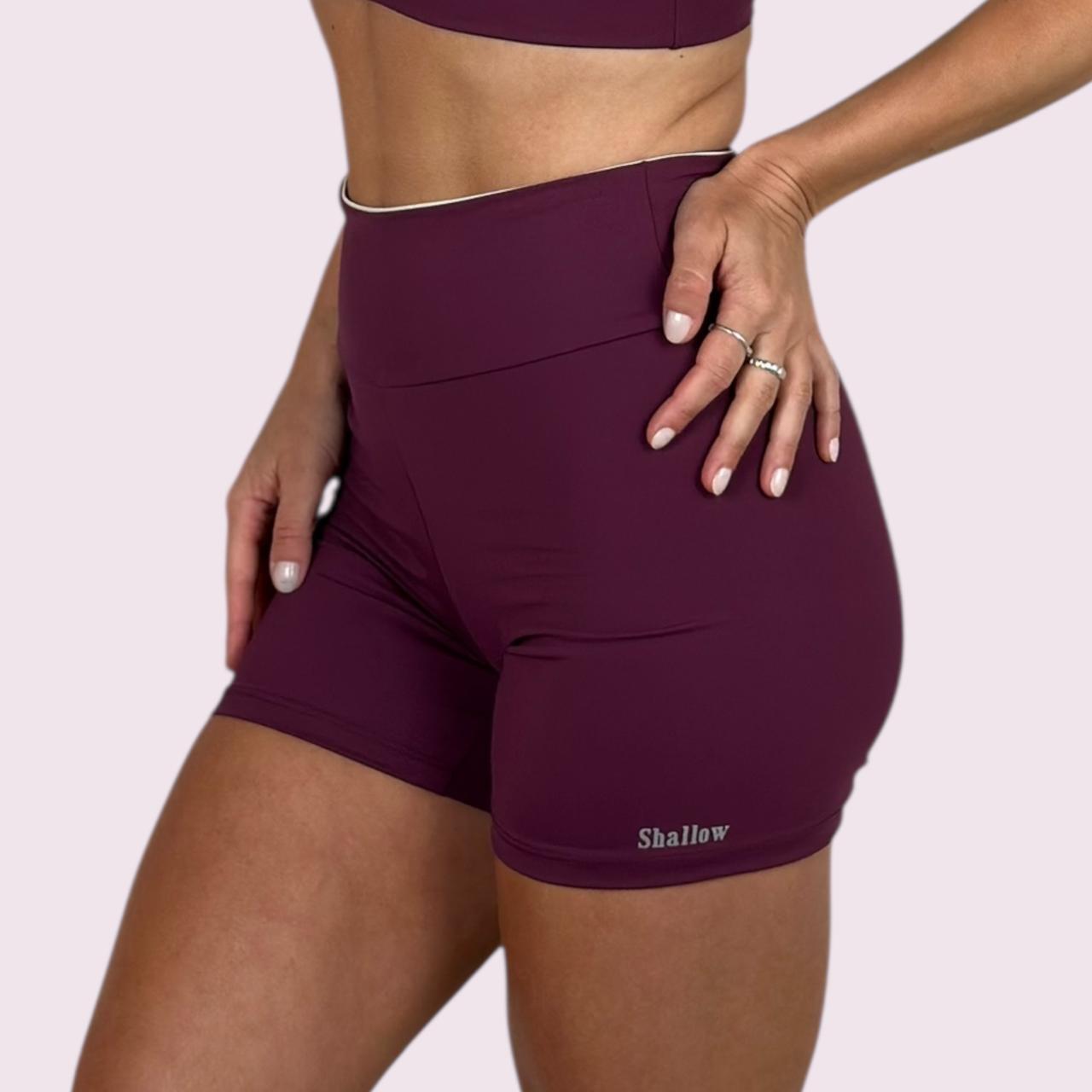 Shorts Zoe Malbec com Off White