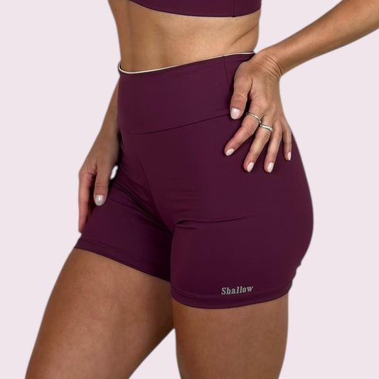 Shorts Zoe Malbec com Off White