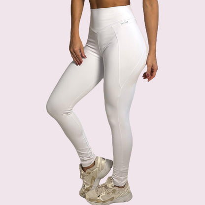 Legging Recortes Suplex Branco