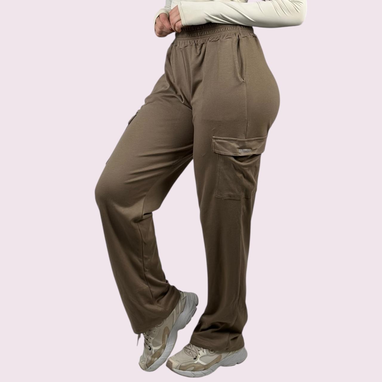 Calça Wide Moletom Caramelo Unissex